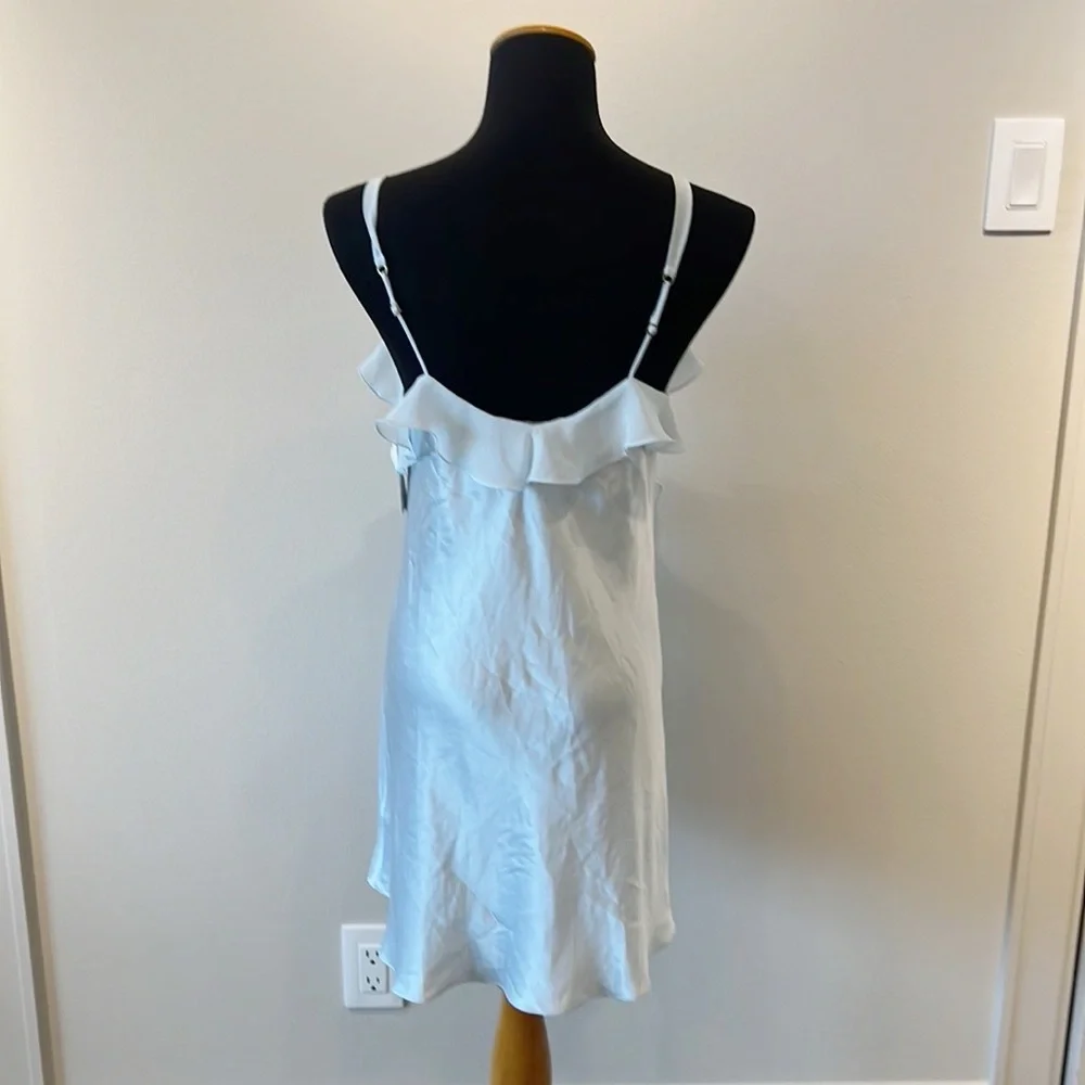 NWT Flora Nikrooz Chiffon Ruffle Chemise